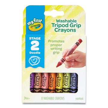 Crayola® My First Triangular Crayons, 8-pack freeshipping - TVN Wholesale